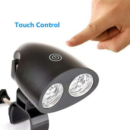 LED Barbecue Grill Light, 9 LEDs, 75 Lumens, 11cm, Black, C091