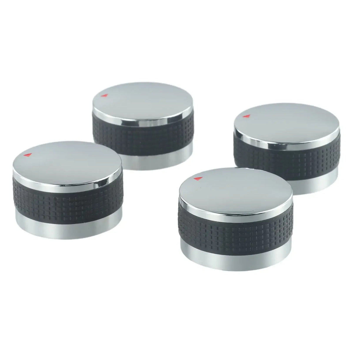 4-Pack Grill Control Knobs, Plastic BBQ Gas Stove Replacement, 50mm or 58mm