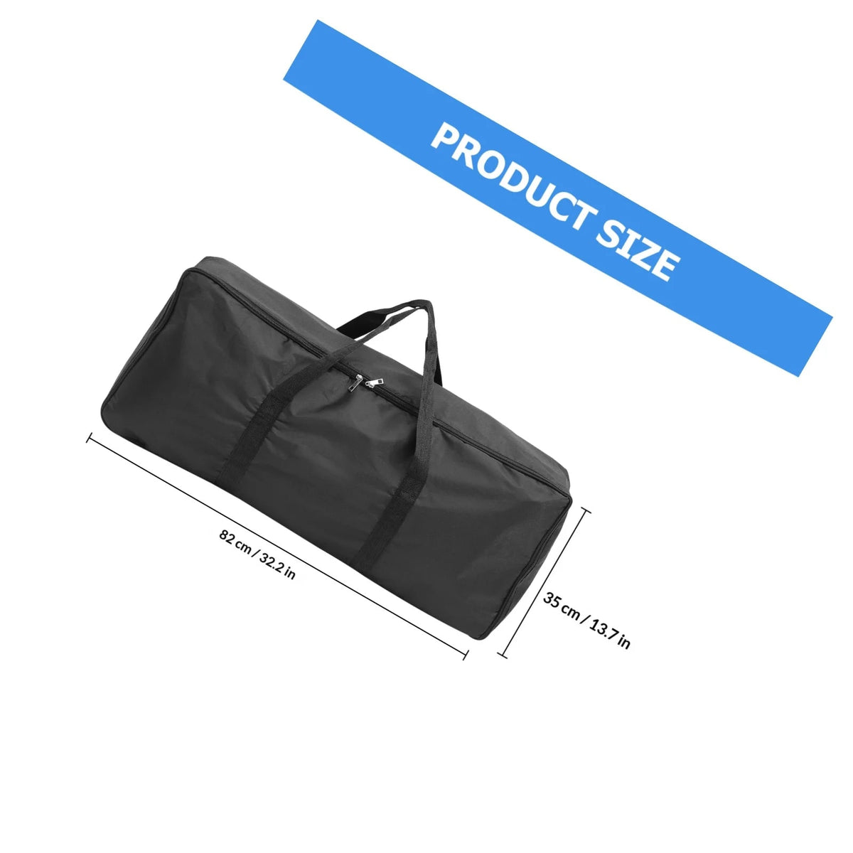 bbqdeals Black Portable BBQ Grill Storage Bag, 82 x 35 x 17cm, Large