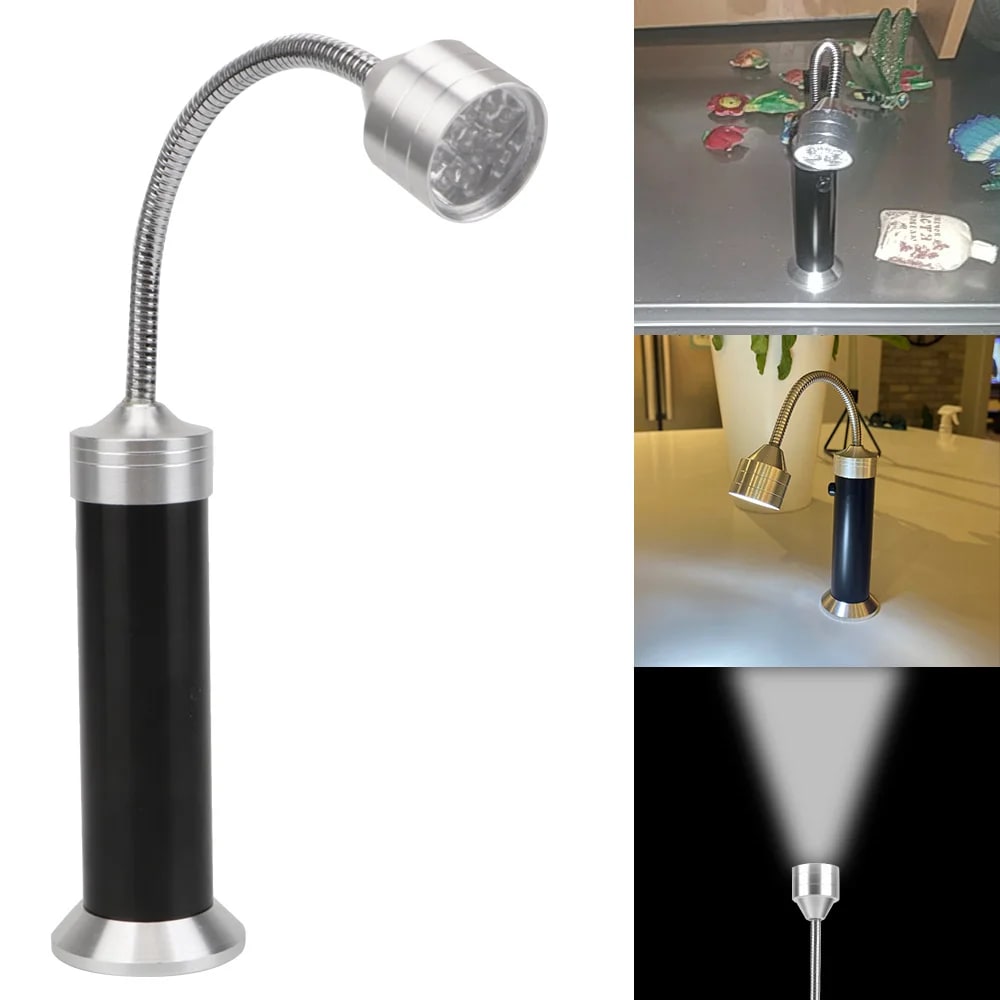 BBQ Grill Light, Black Metal LED Lamp with 360° Adjustable Neck