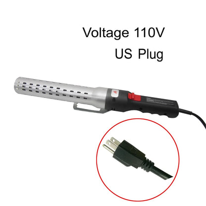 Electric BBQ Charcoal Lighter, Stainless Steel Firelighter, 45cm, UK Plug - US Plug