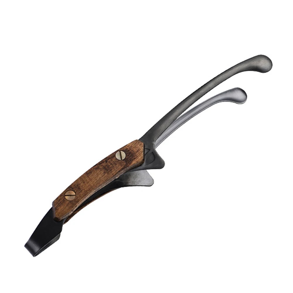 304 Stainless Steel BBQ Tongs with Wood Grip, 25.5cm