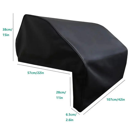 42-Inch Grill Cover, Black 210D Oxford Cloth, 107 x 57 x 38 cm