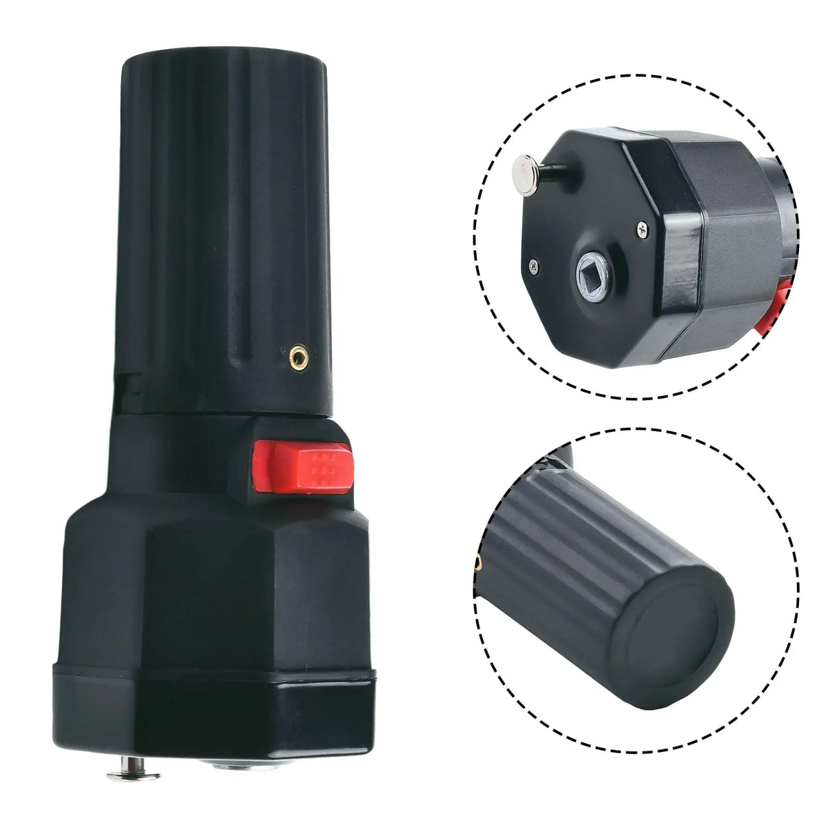 Battery-Operated Rotisserie Motor for BBQ Grills, Black, 3-3.5 RPM