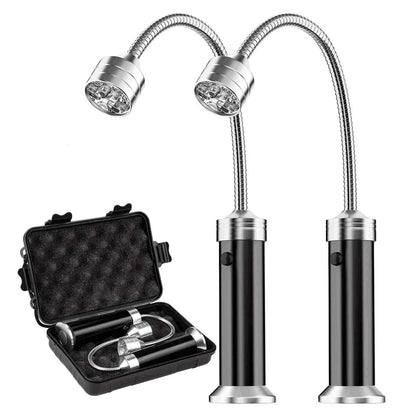 BBQ Grill Light 2-Pack with Magnetic Base, Flexible Neck and 9 LEDs