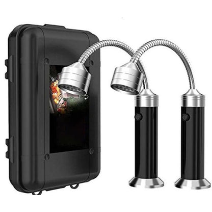 BBQ Grill Light 2-Pack with Magnetic Base, Flexible Neck and 9 LEDs - 2PCS with BOX