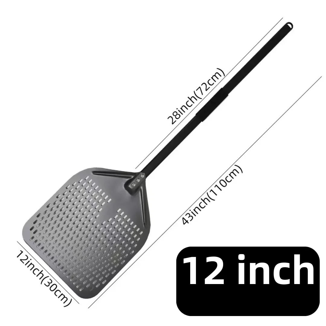 Metal Pizza Peel Paddle for Launching and Turning Pizza, 6 to 14 Inch Options, HEXINGYUAN - 12 inch square 110cm