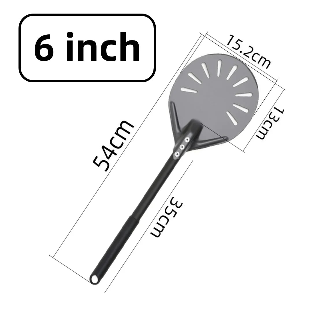 Metal Pizza Peel Paddle for Launching and Turning Pizza, 6 to 14 Inch Options, HEXINGYUAN - 6 inch 54cm