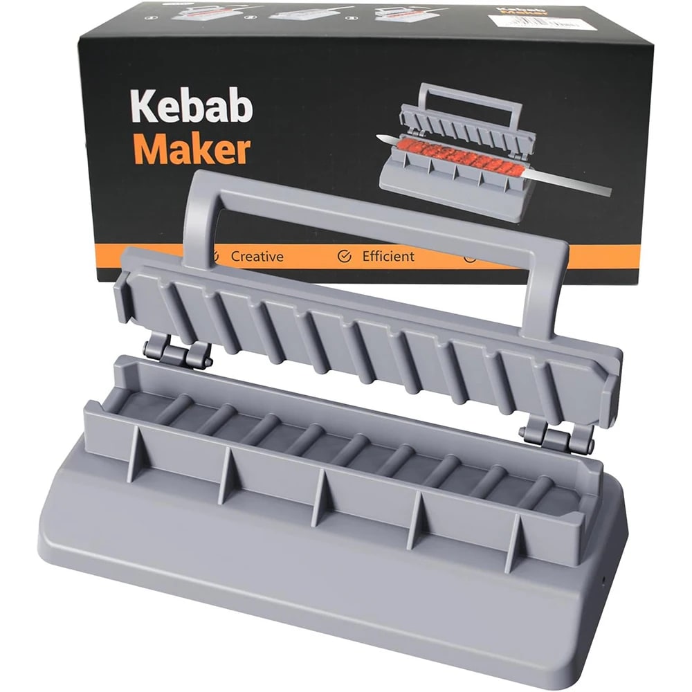 Large Kebab Maker Press, PP Plastic Manual BBQ Mould, LMETJMA JT710