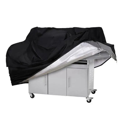 BBQ Cover, Black Oxford Cloth Grill Cover with Drawstring, Model 190T
