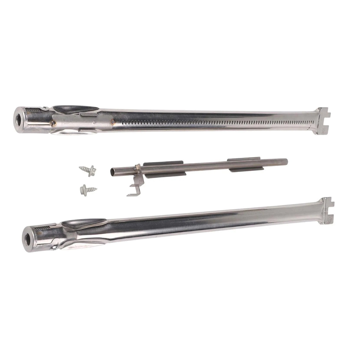 LEENKEA Barbecue Grill Burner, Silver, 457 x 267 mm, Front-Control Design