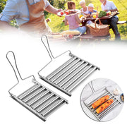 Stainless Steel Hot Dog Roller BBQ Sausage Rack, Small or Large