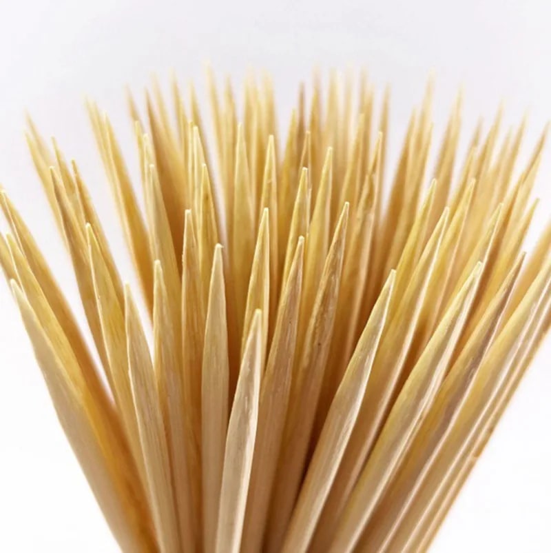 Bamboo Skewers for BBQ, Fruit and Seafood, 15-30cm, 90-360 Pack Options