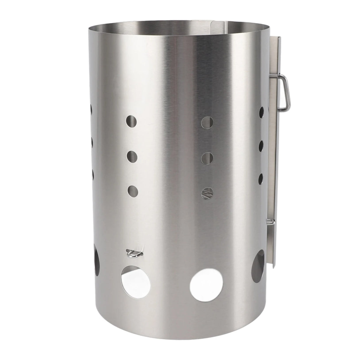Qiilu Metal Charcoal Ignition Cylinder with Handle, 27.3cm