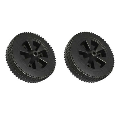 BBQ Grill Replacement Wheels, Plastic, 170mm or 177mm, 2 Pack - 170MM