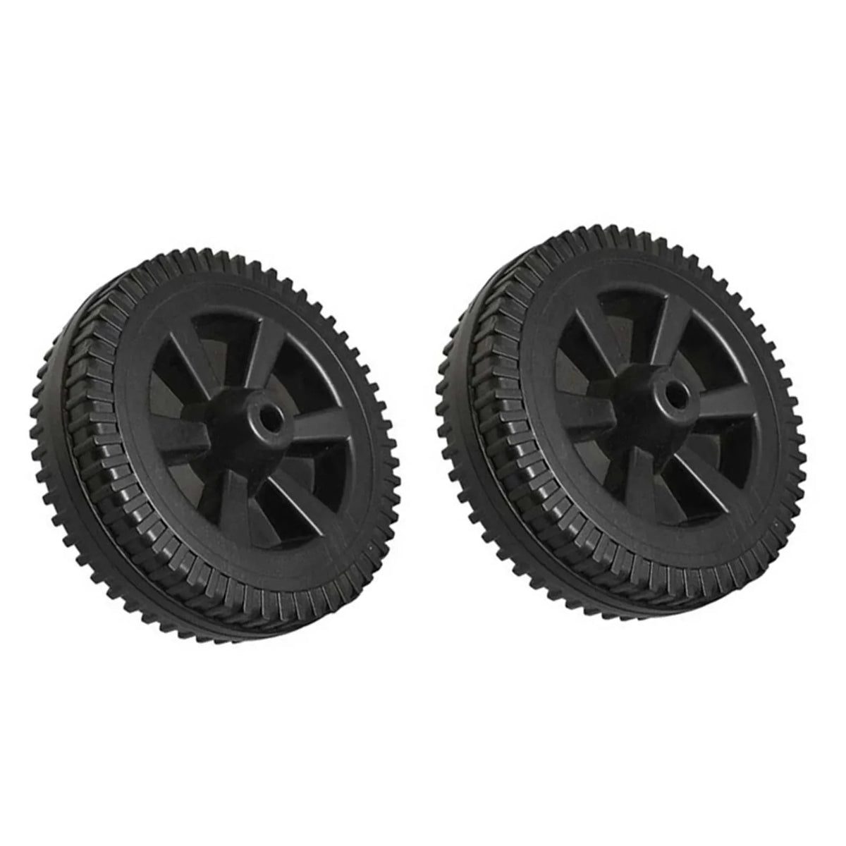 BBQ Grill Replacement Wheels, Plastic, 170mm or 177mm, 2 Pack - 177MM