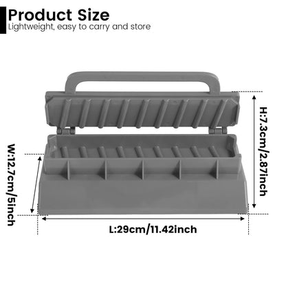 Kebab Maker Press Mould, Reusable Plastic BBQ Skewer Tool, Grey - C