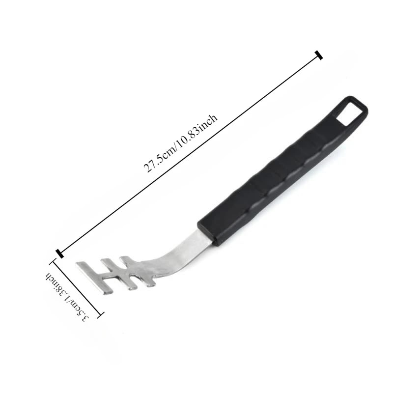 Stainless Steel Grill Grate Lifter with PP Handle, 27.5cm