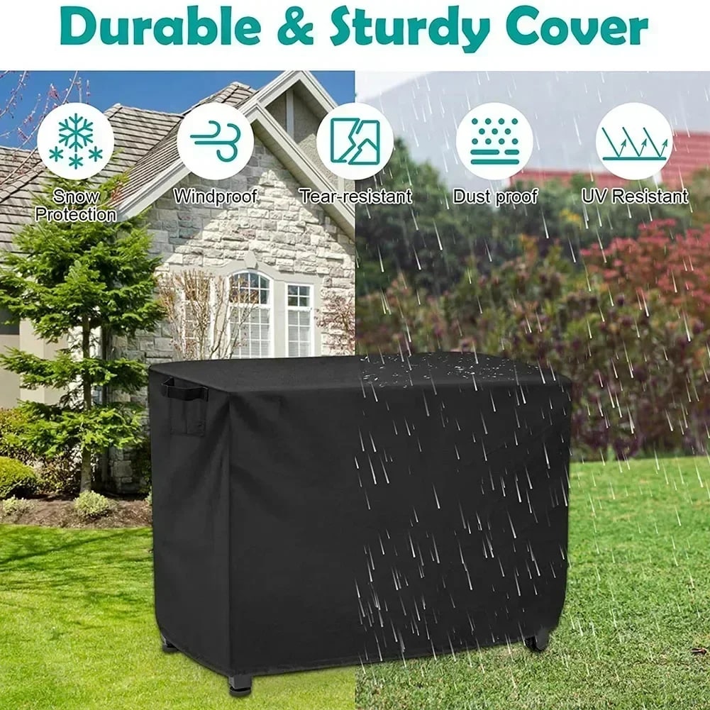 Waterproof Outdoor Prep Cart Cover, 420D Oxford Cloth, Black, 4 Sizes