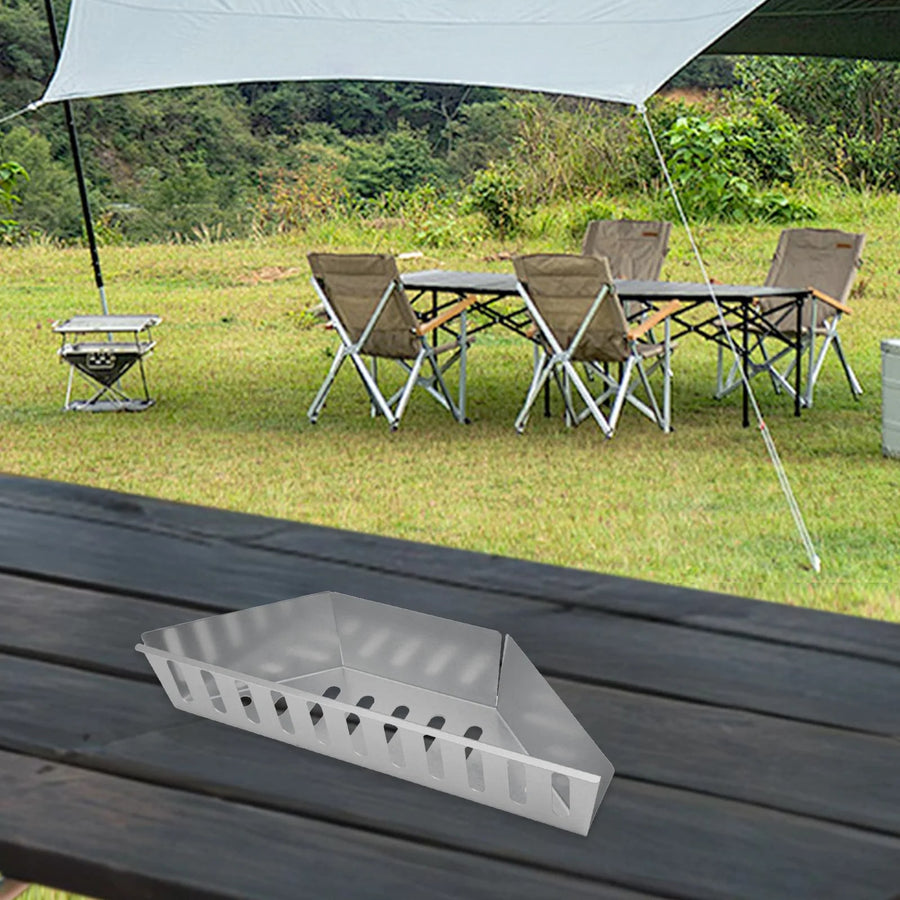Metal Barbecue Carbon Basket 38.5 x 11 x 7.5cm BBQ Tool