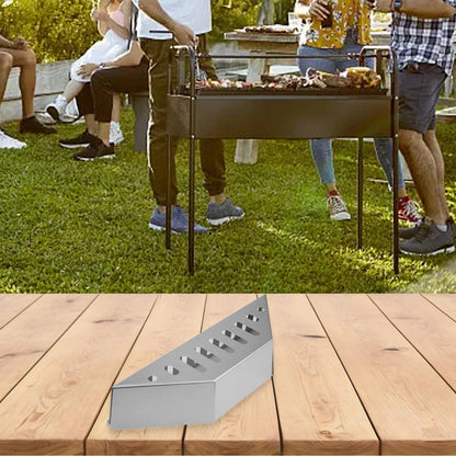 Metal Barbecue Carbon Basket 38.5 x 11 x 7.5cm BBQ Tool