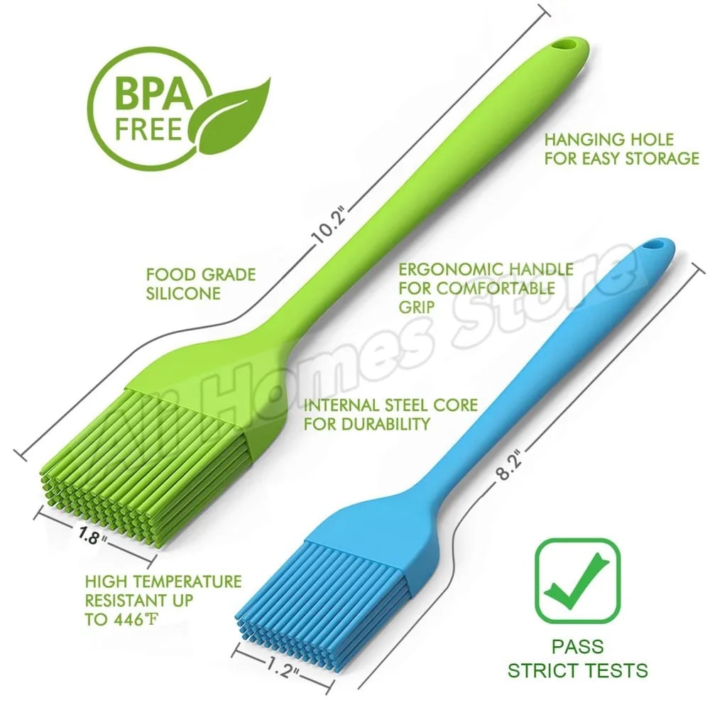 Rubber Basting Brush for BBQ, Baking and Cooking, 21 x 3.5 cm