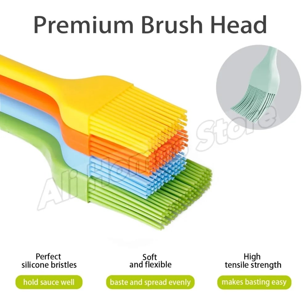 Rubber Basting Brush for BBQ, Baking and Cooking, 21 x 3.5 cm