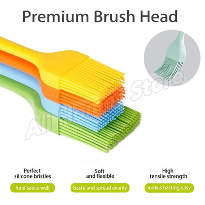 Rubber Basting Brush for BBQ, Baking and Cooking, 21 x 3.5 cm
