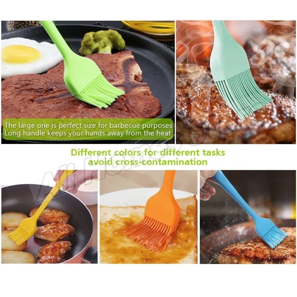 Rubber Basting Brush for BBQ, Baking and Cooking, 21 x 3.5 cm