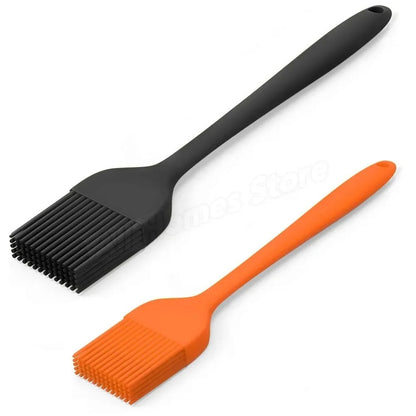 Rubber Basting Brush for BBQ, Baking and Cooking, 21 x 3.5 cm - 2pcs BK OR