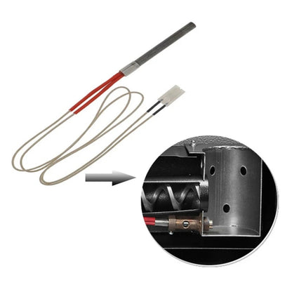 2-Piece Metal Grill Igniter Replacements, 60cm Cable, Silver, Pellet Grills