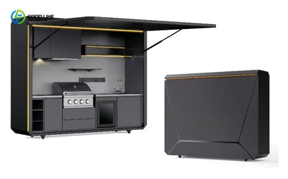 Outdoor Mobile Modular Kitchen Unit G-04 Expandable Container