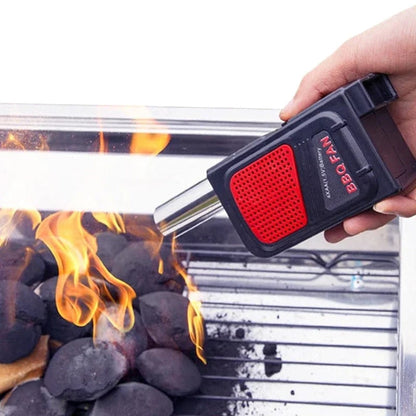 Portable Electric BBQ Air Blower Fan, 4 x AA Battery, With or Without Handle