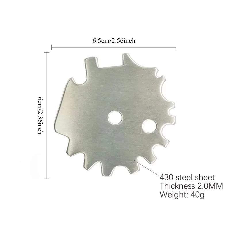 Stainless Steel Grill Scraper for Barbecue Grates, 6.35cm