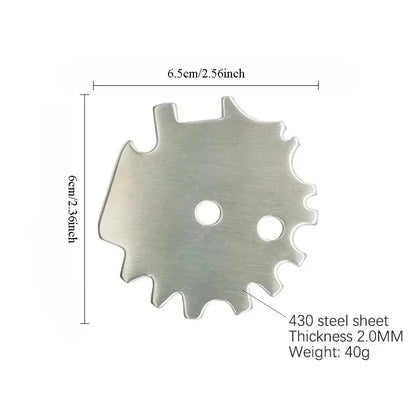 Stainless Steel Grill Scraper for Barbecue Grates, 6.35cm
