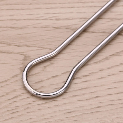 Stainless Steel BBQ Skewers 30cm Dual-Prong Set