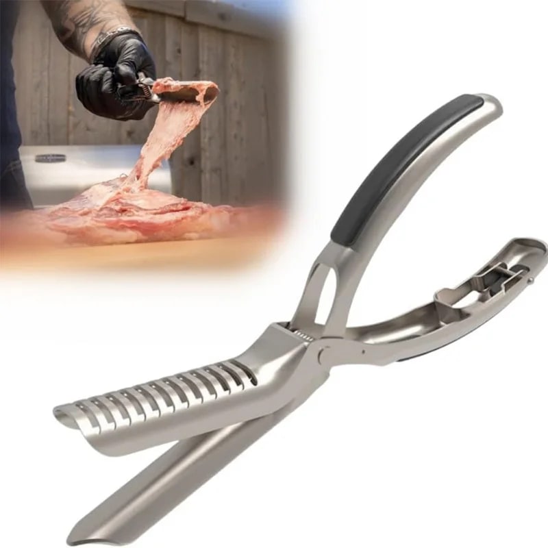 Metal Rib Membrane Remover Tool, Silver, 18 x 1.8 x 5cm