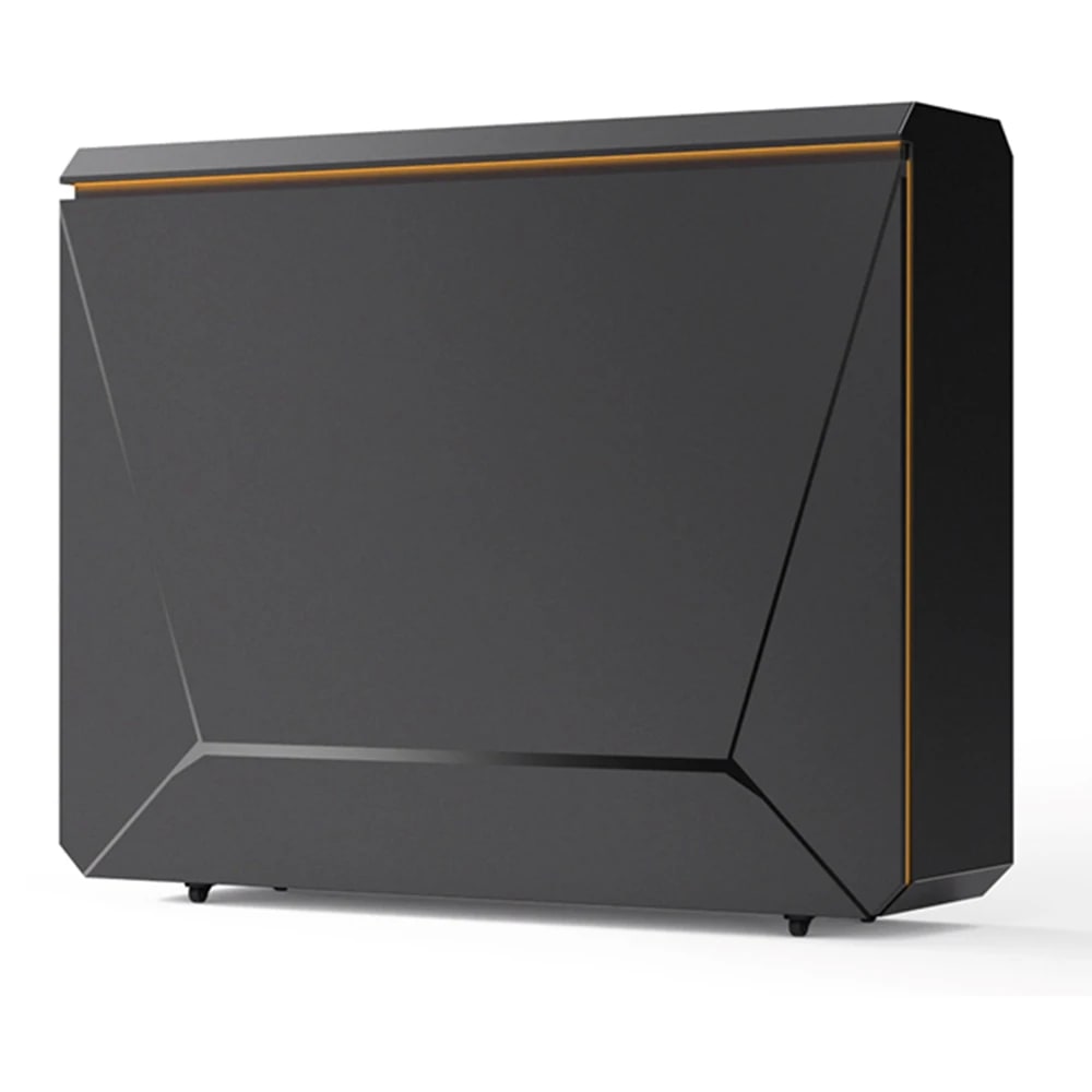 Portable Outdoor Kitchen Cabinet with Gas BBQ Grill and Mini Fridge - Black