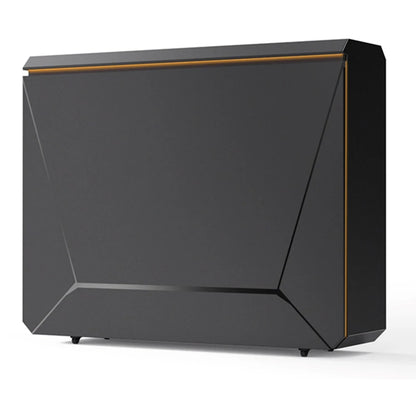 Portable Outdoor Kitchen Cabinet with Gas BBQ Grill and Mini Fridge - Black