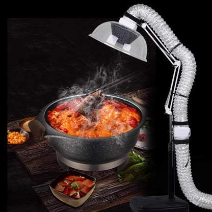 BBQ Smoke Exhauster with Foldable Arm, Oil-Proof Cover and 3m or 6m Tube Options