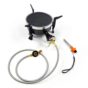 2.9kW Infrared Gas Camping Stove with Stainless Steel Shell, 27 x 15 x 11cm