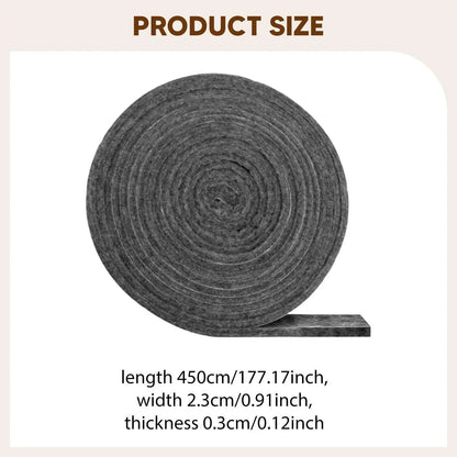 Kesoto BBQ Gasket Felt Tape Seal Replacement for Grills and Smokers, 450cm