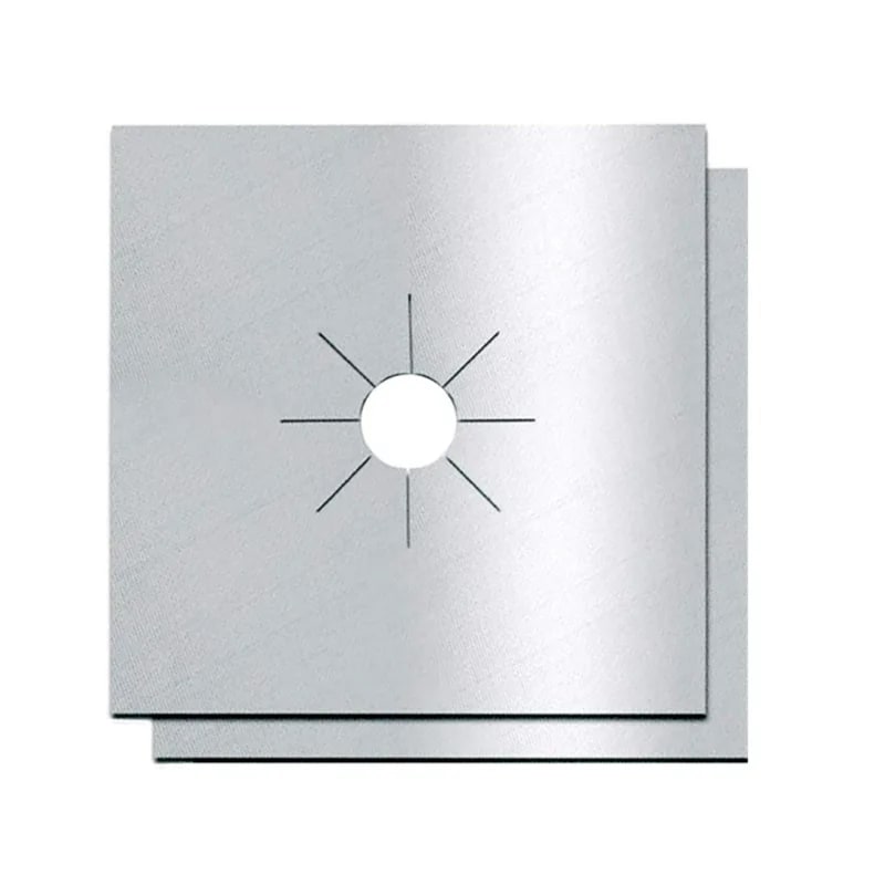 Gas Stove Protector Mats, 4 Piece 27 x 27cm Reusable Burner Liners