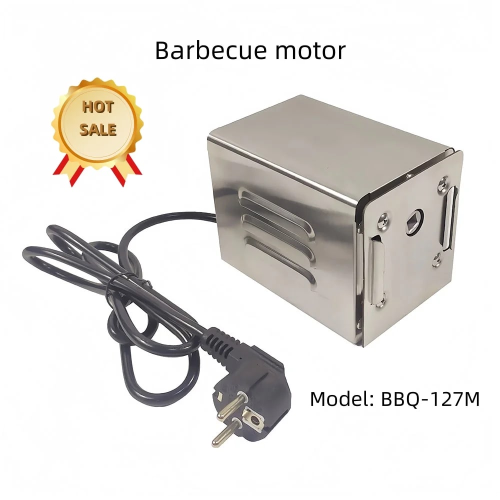 BBQ-127M Automatic Barbecue Rotisserie Motor, 110V/220V, 15W/28W/38W