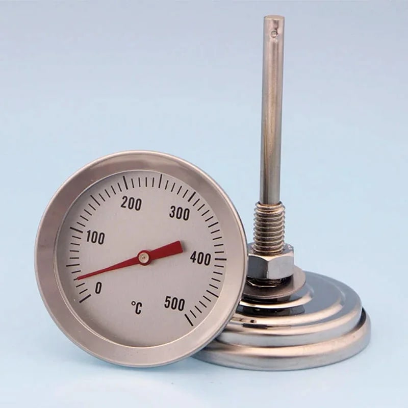 Dial BBQ Thermometer 0-500°C with 70mm Probe, Silver, AI-WDJ01