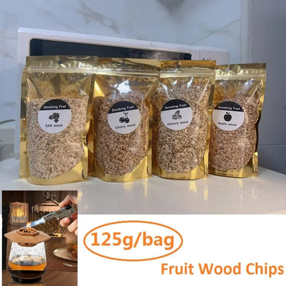 Natural Wood Smoker Chips 60g, 125g or 250g for BBQ, Smoking and Cooking