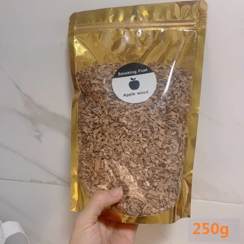 Natural Wood Smoker Chips 60g, 125g or 250g for BBQ, Smoking and Cooking - 250g apple chips