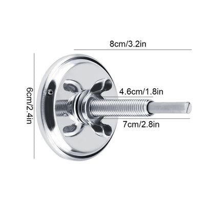 Stainless Steel BBQ Thermometer with Tempered Glass Dial, M10 Thread