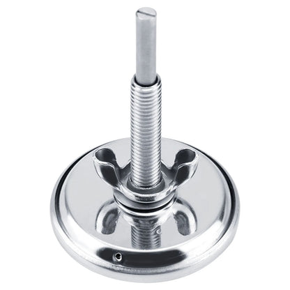 Stainless Steel BBQ Thermometer with Tempered Glass Dial, M10 Thread