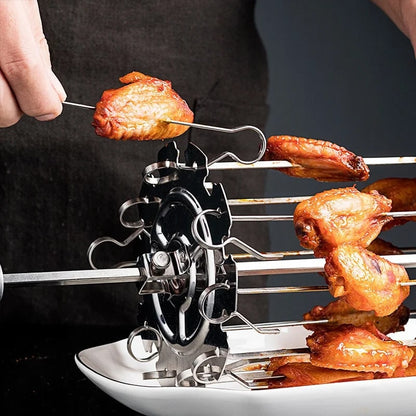 Oven Grill Cage, Stainless Steel, 10 Skewers, 14cm Diameter x 25cm